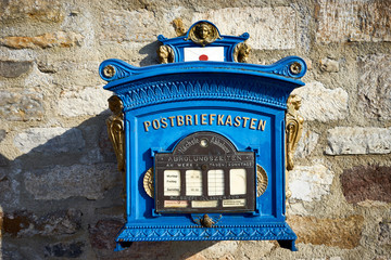 Retro Style Letterbox in Erfurt in Germany