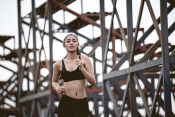 young woman runner