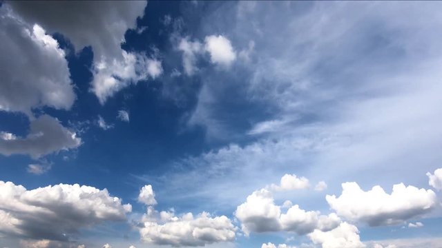Time-lapse d'un ciel nuageux