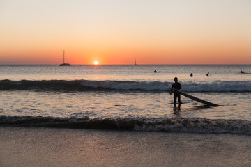 Surfer at Sunset