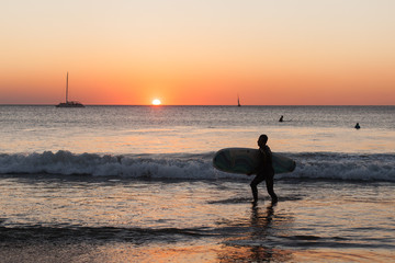Surfer at Sunset