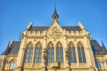 Fototapeta na wymiar Town Hall of Erfurt in Germany / Gothic Architecture