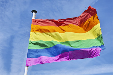 Gay rainbow flag