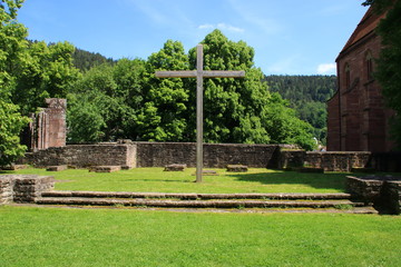 kreuz im kloster hirsau bei calw im schwarzwald