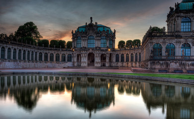 Obraz premium City view of Dresden, Zwinger.
