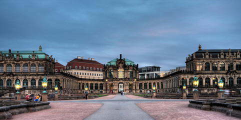 Obraz premium City view of Dresden, Zwinger.