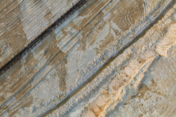 aerial view of coal mine in Poland