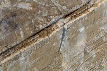 aerial view of coal mine in Poland