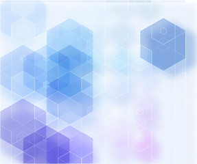 Blue abstraction, composed of blue bricks, different shades.