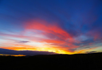Sonnenuntergang im Rheingau