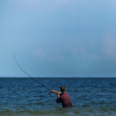 Fisherman's in the sea.