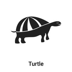 Turtle icon vector sign and symbol isolated on white background, Turtle logo concept