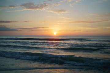 Landscape sunrise at the beach