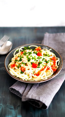 Full vegetable spagetti pasta