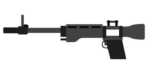 Isolated firearm icon