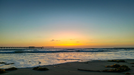 Fototapeta na wymiar Ocean Beach Summer Sunset