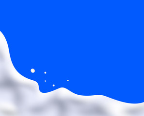 Milk splash vector illustration