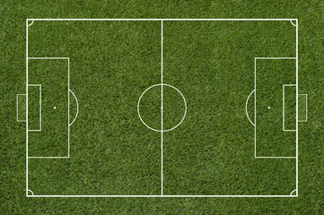 Fototapeta na wymiar Football field or soccer field texture background.