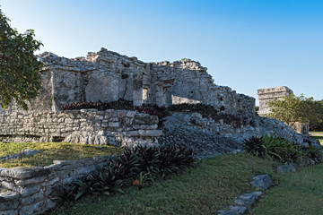 ruins of the mayan city tulum, quintana roo, mexico