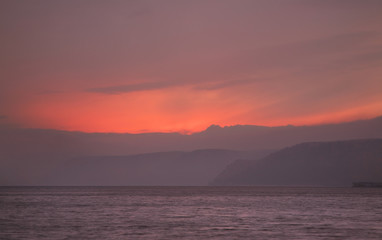 Obraz premium Lake Baikal in Listvyanka. Irkutsk oblast. Russian