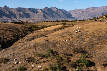 Äthiopien - Landschaft bei Lalibela
