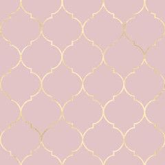 Vintage gold marokkanische nahtlose Muster. © Olga