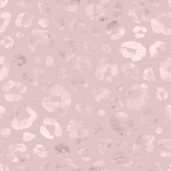 Leopard skin gold luxury pink seamless pattern