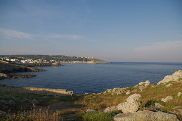 Puglia,S.M.di Leuca,costa,mare,panorama,veduta,acqua,azzurro,cielo