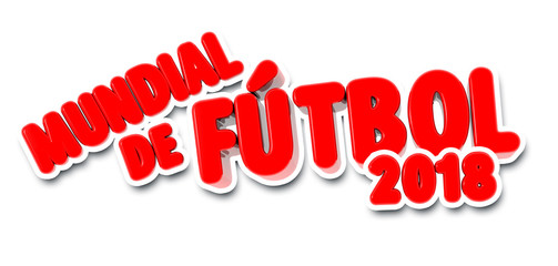 Mundial de Fútbol 2018 texto © childrendrawings