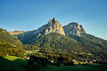 Beautiful road high in the mountains - Dolomites, Alps, Tirol