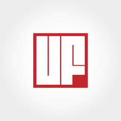 Initial Letter UF Logo Template Vector Design