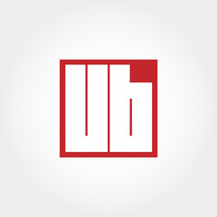 Initial Letter UB Logo Template Vector Design