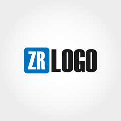 Obraz premium Initial Letter ZR Logo Template Vector Design