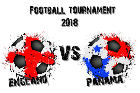Soccer game England vs Panama