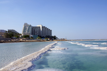 Coastline of the Dead sea
