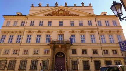 Entrance of German embassy in Prague