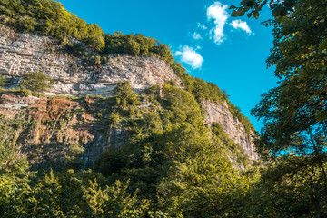 Kinchkha Waterfall and small canyon near Kutaisi, Georgia