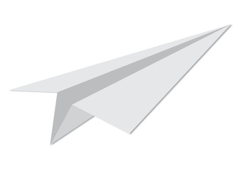 Fototapeta na wymiar Paper Airplane - childhood and travel concept