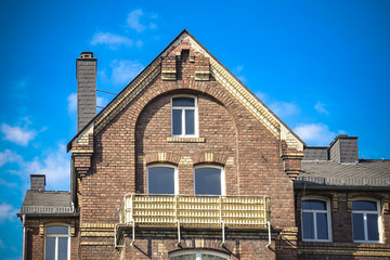 Front facade of a classical brick building