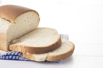 Freshly Baked Loaf of Homemade White Bread