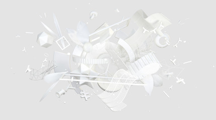 white concept background