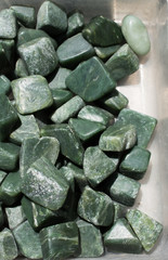 jade gem stone as natural mineral rock © berkay08