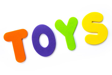 The word TOYS