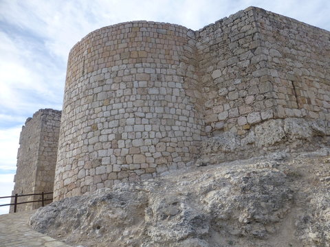 Castillo en Jadraque, pueblo de Guadalajara, en la comunidad autónoma de Castilla La Mancha (España)