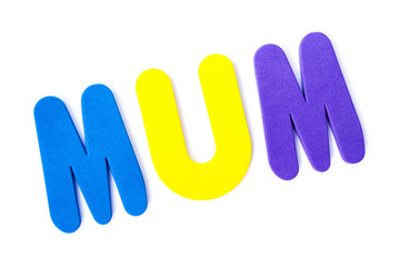 The word MUM