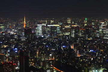 東京スカイツリーから眺める夜景