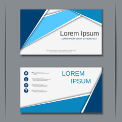Modern business visiting card vector design template