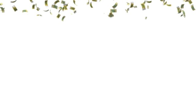 денежный листопад - 50 австралийских долларов  альфа канал