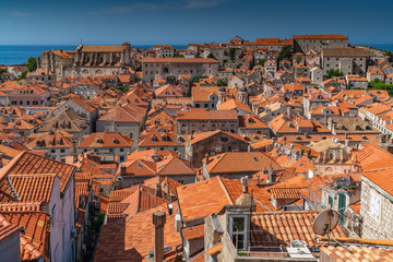 Fototapeta na wymiar Rooftops old town Dubrovnik, Croatia
