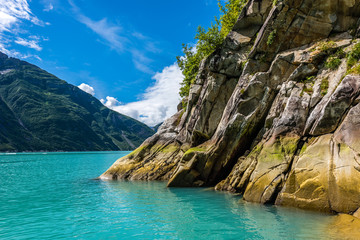 Shear Rock Face Along Alaska's Tracy Arm Fjord